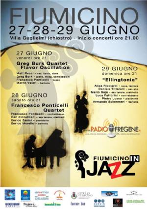 Fiumicino - Al via la prima edizione di ‘Fiumicino in Jazz’: Il 27, 28 e 29 Giugno 2014 nel fantastico scenario della corte interna di Villa Guglielmi