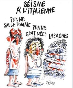 Charlie Hebdo prende in giro i terremotati, eppure quando loro erano le vittime hanno avuto la solidarietà SERIA di tutto il mondo
